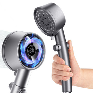 2024 New Nano Six-Gear Supercharged filter Shower spray speed shower nozzle bathroom hand-held Water Saving shower head