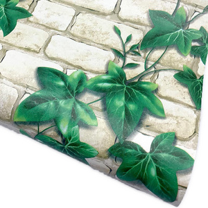 Customized 3D Decorative Interior Decor Waterproof PVC Wall Paper For Living Room