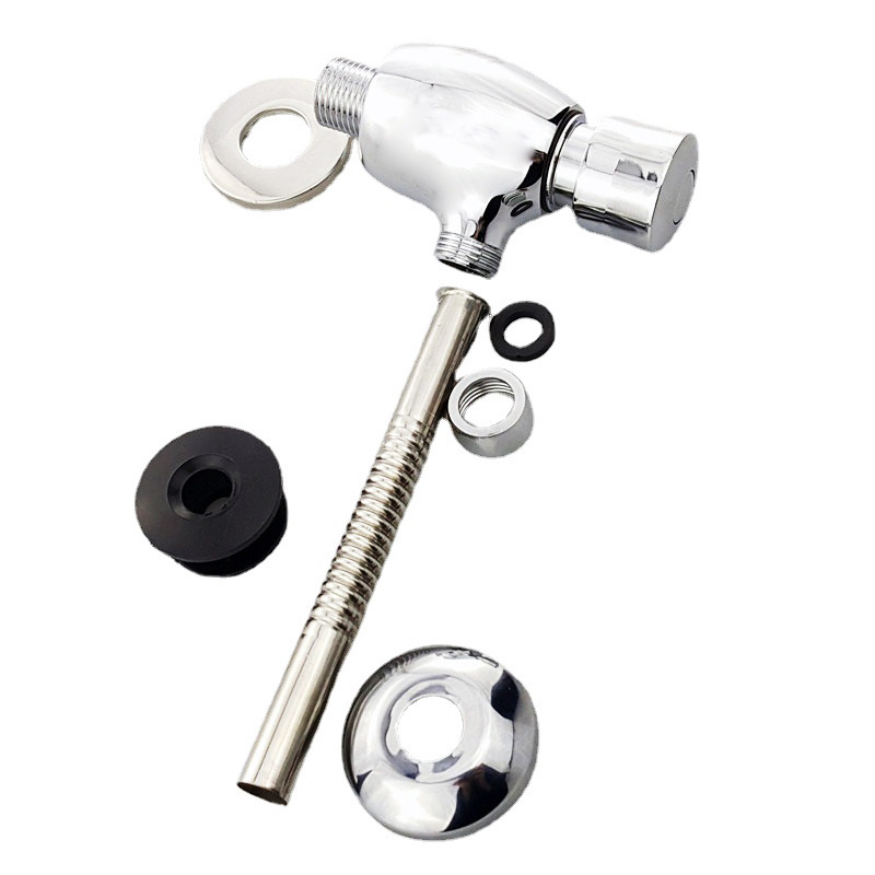 Concealed Alloy Urinal Delay Flush Valve Toilet Hand-Operated Urinal Self-Closing Flush Valve