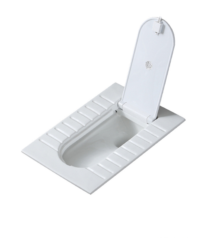 Factory direct supply ceramic porcelain cheap squatting toilet wc pan with cover