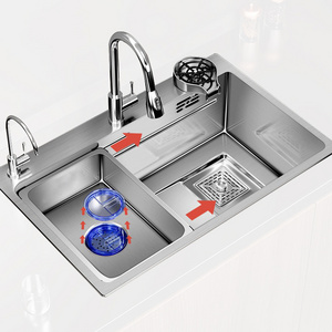 New Corrosion-Resistant Large-Capacity Kitchen Single-Tank Faucet Cup Washer 304 Stainless Steel Thickened Kitchen Sink