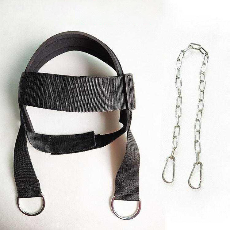 LXY-N099 Weight Lifting Neck Training Head Harness Exercise With Chain Belt