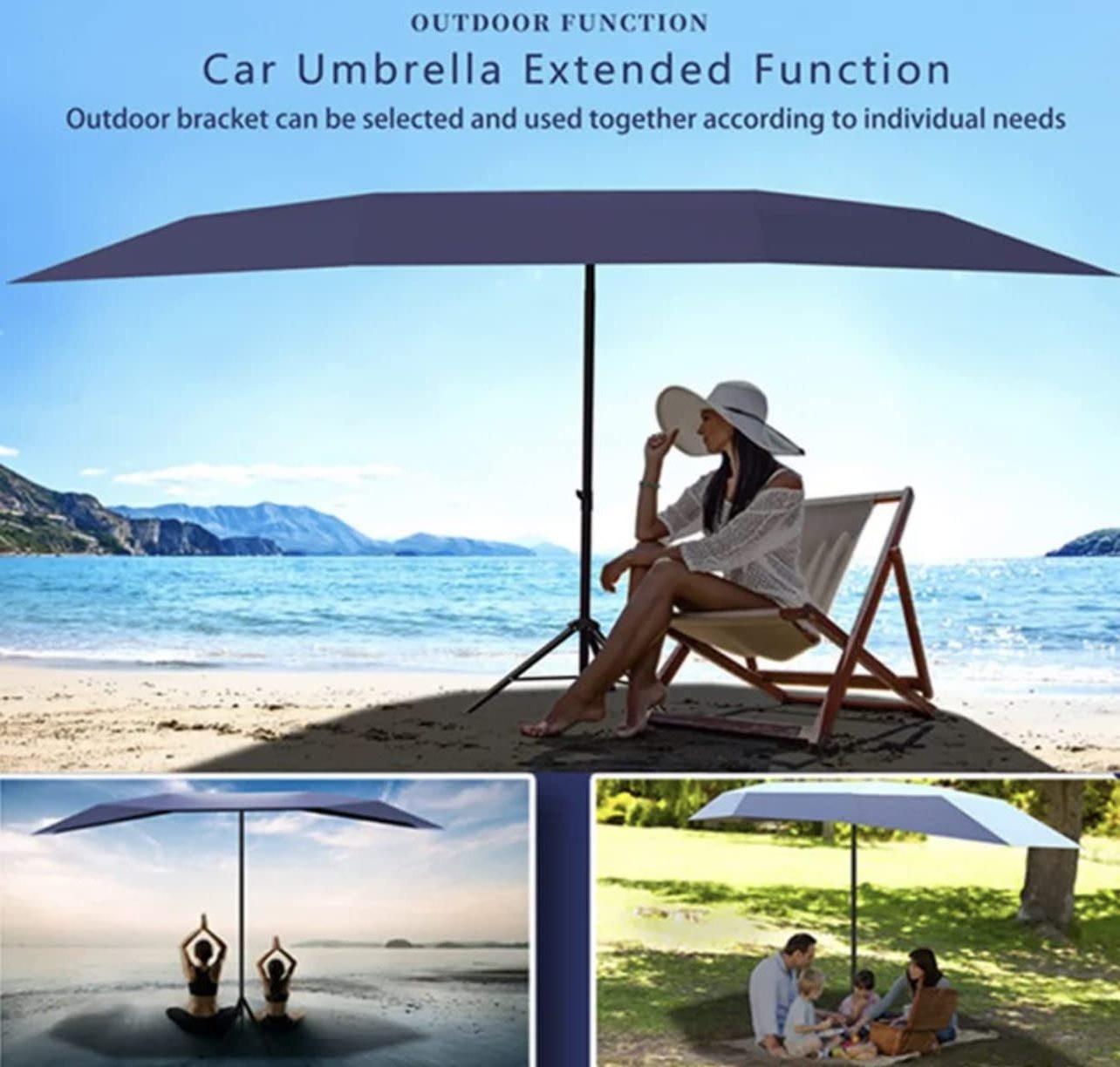 High quality car Outdoor accessories Waterproof  Electronic Smart Auto remote control Sunshade Anti-UV Car Cover Shade Umbrella