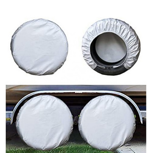 Adjustable Anti fouling Sunproof windproof car tire cover vehicle wheel protector oxford spare custom tire cover For Truck