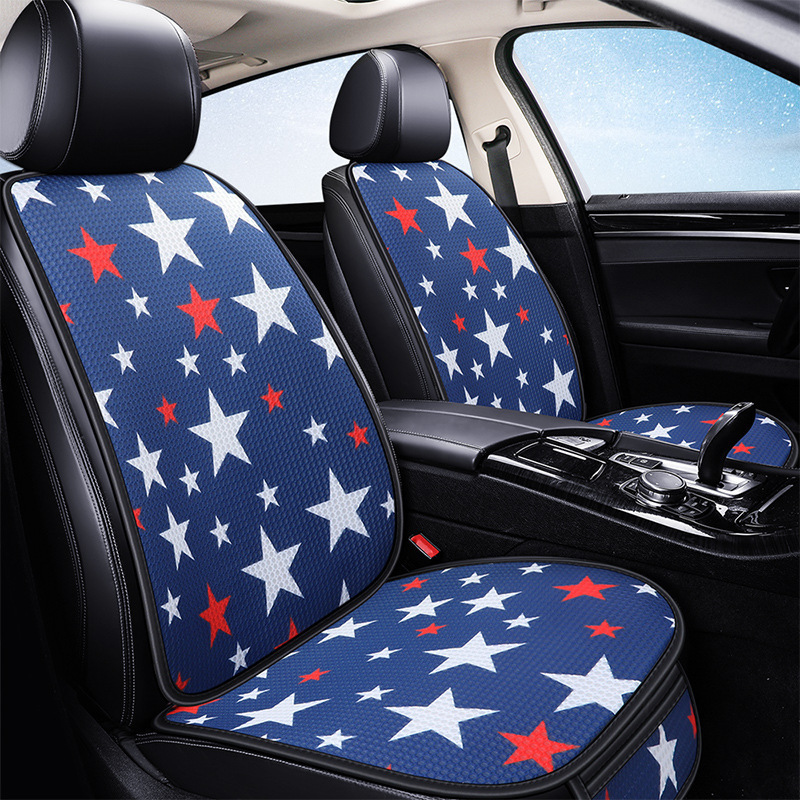 Customized Polyester fresh seven seat cover for car interor accessories lemon yellow  universal car seat covers full set luxury