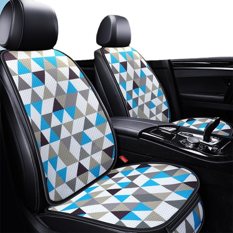 Customized Polyester fresh seven seat cover for car interor accessories lemon yellow  universal car seat covers full set luxury