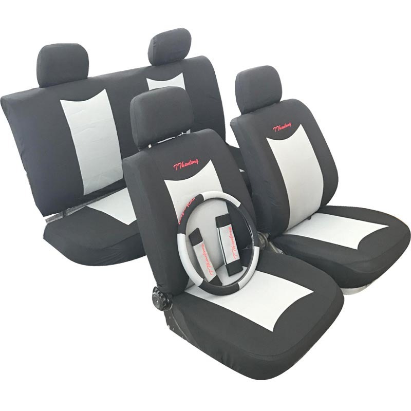 Auto accessory 11pcs sports car seat protector seat covers with belt pad / steer covers car seat cushion covers full set luxury