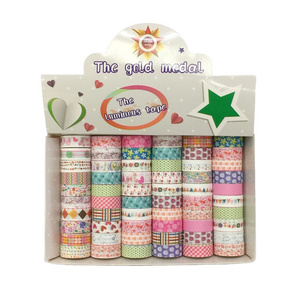 children handwork paper cartoon adhesive tape decoration washi tape colorful gift packing paper tape