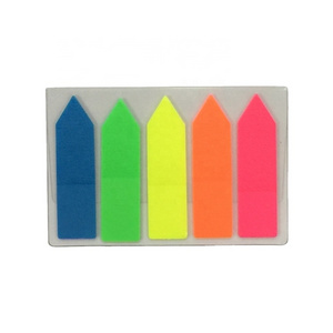 good adhesion colors PET sticky note pad high quality fancy note pad different shapes