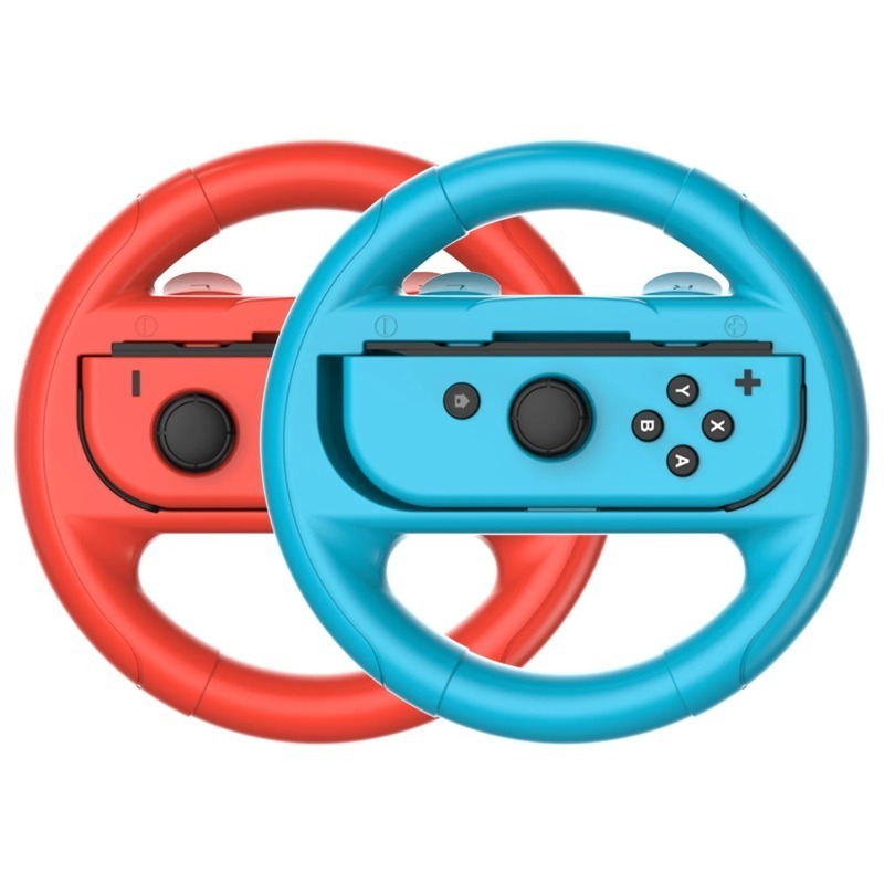 2 pcs/Lot Racing Steering Wheels for Switch OLED Joy con Controller NS Handle Grips for NS Switch Gaming Accessories