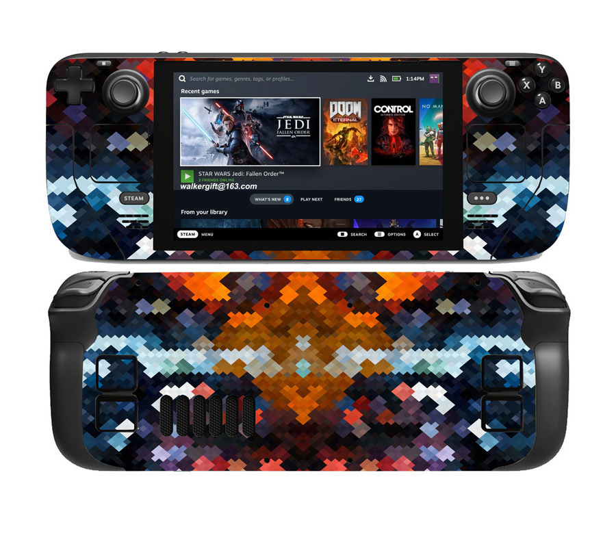 Vinyl Skin Sticker for Steam Deck Console Full Set Aesthetic Premium Decal Wrap Protective Cover For Valve SteamDeck Accessories