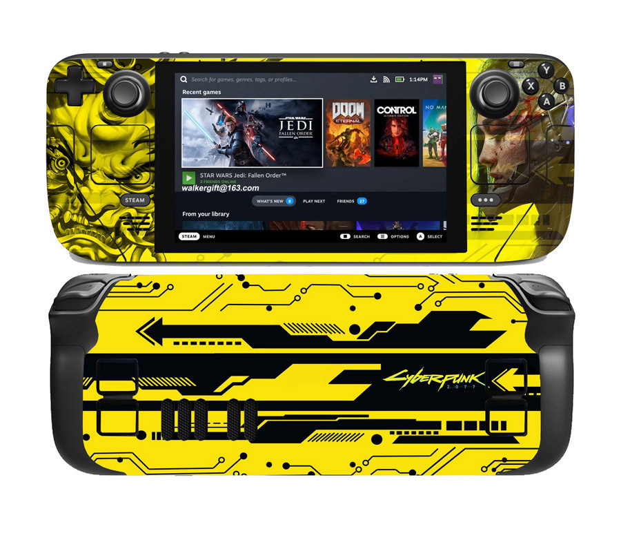 Vinyl Skin Sticker for Steam Deck Console Full Set Aesthetic Premium Decal Wrap Protective Cover For Valve SteamDeck Accessories