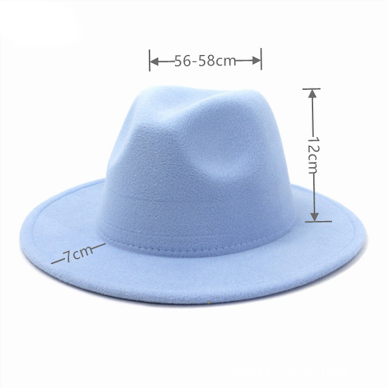 Wholesale Vintage woolen top hats women wool fedora large flat brims cowboy felt hats blanks