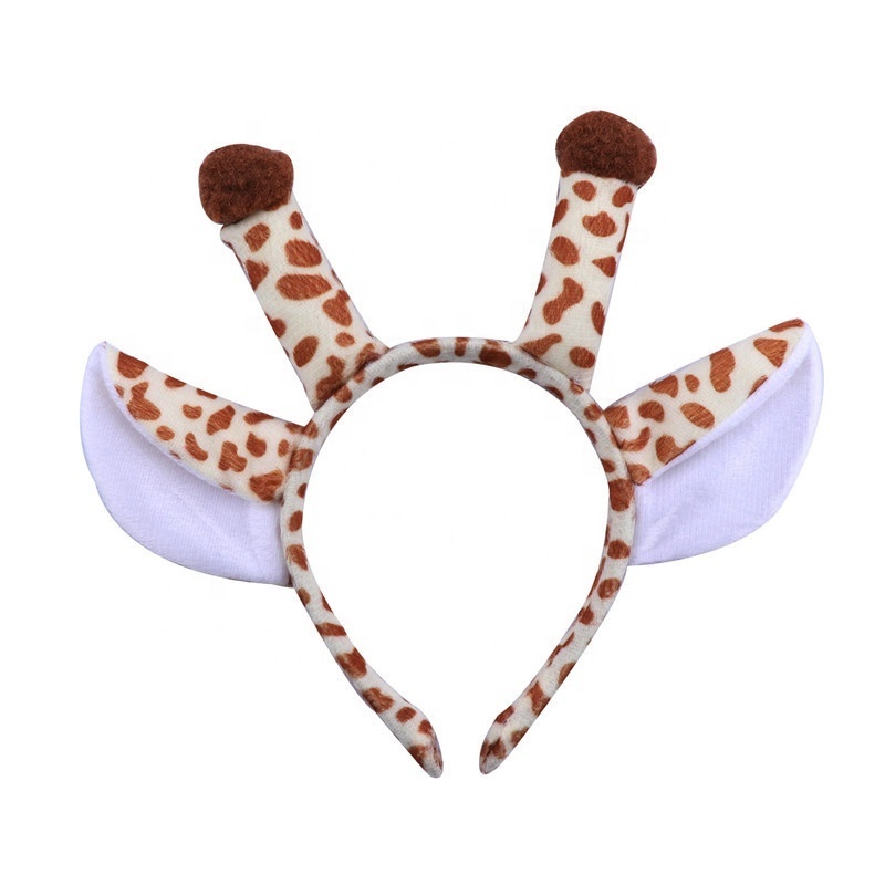 Show cartoon animal plush headdress headband rabbit cat cow tiger sheep Animal Ears Headband for Kids Adults Party