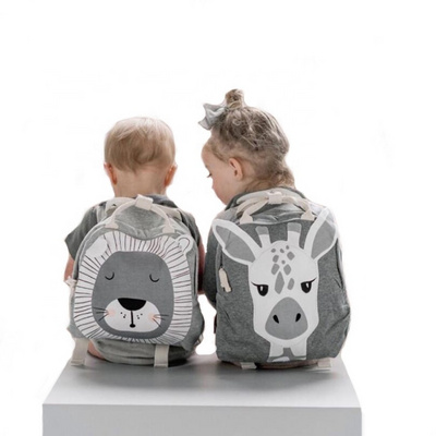 Children Backpack Animals Design Girl Boys Backpack Toddler Kids School Bag Kindergarten Cartoon Rabbit Butterfly lion print Bag