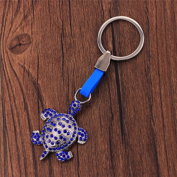 Factory Hot Selling Ocean Series Turtle Key Chain Metal Keyring Wholesale Tourist Souvenir Keychains