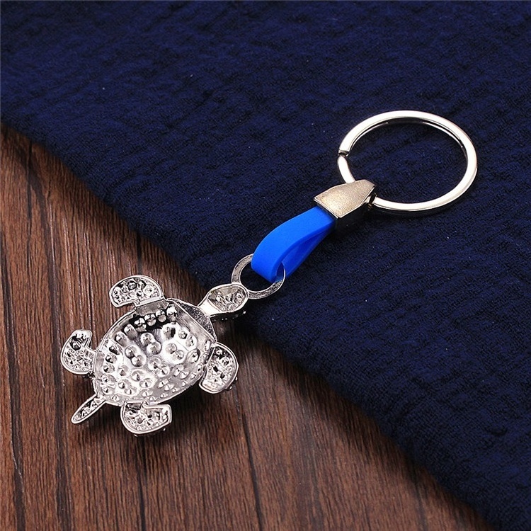 Factory Hot Selling Ocean Series Turtle Key Chain Metal Keyring Wholesale Tourist Souvenir Keychains