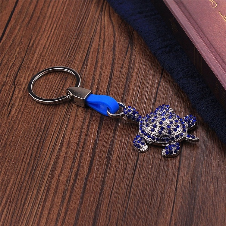 Factory Hot Selling Ocean Series Turtle Key Chain Metal Keyring Wholesale Tourist Souvenir Keychains