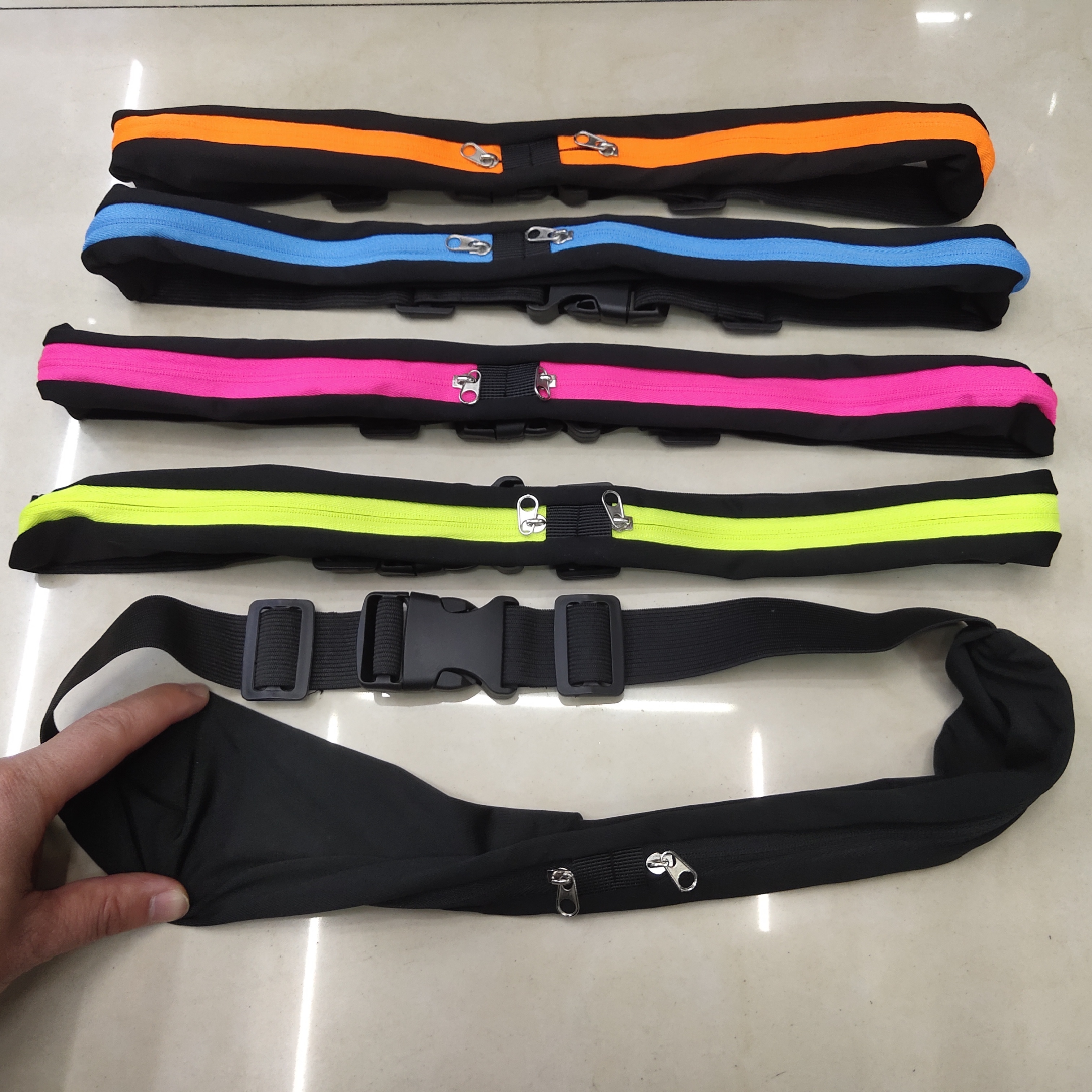 Wholesale Outdoor Sports Luminous  Fashion Trainer Running Customized Cordura Fishing Funny Pack Waist Bags For Men