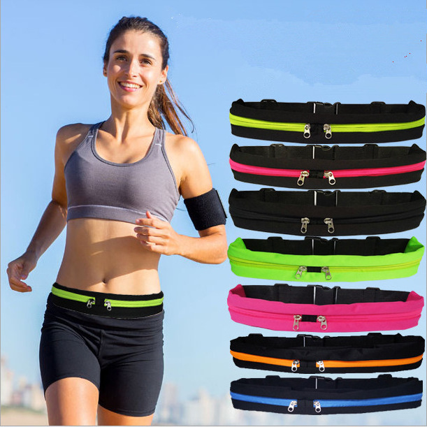 Wholesale Outdoor Sports Luminous  Fashion Trainer Running Customized Cordura Fishing Funny Pack Waist Bags For Men