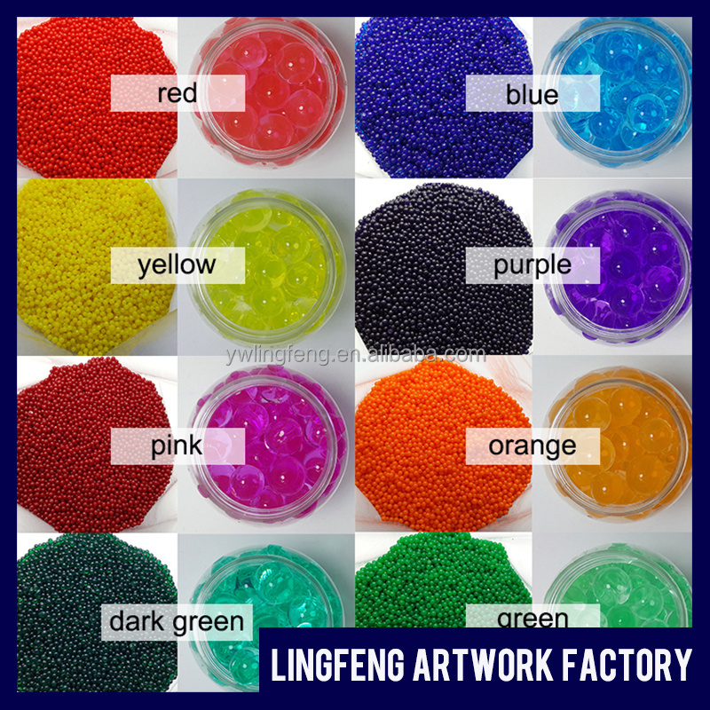 LF-101-24 linkfun 2.5-3.0mm absorption beads absorbent polymer water beads wedding crystal hydrogel-resin soil