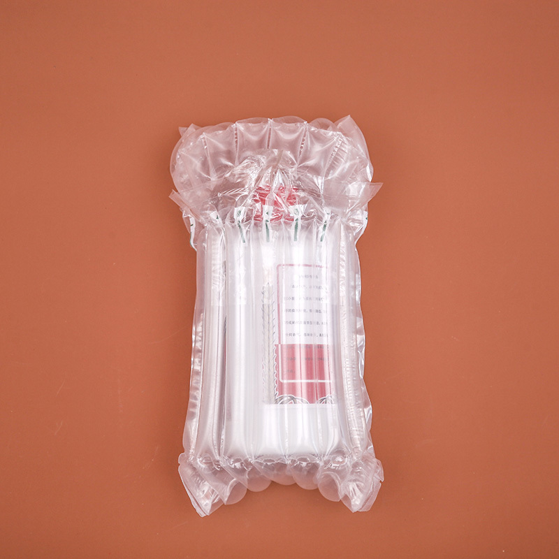 High Quality Plastic Wine Bags Portable Inflatable Air Packaging Bag Cushioning Wrap Column Wine Bottle Protector