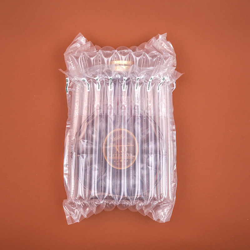 High Quality Plastic Wine Bags Portable Inflatable Air Packaging Bag Cushioning Wrap Column Wine Bottle Protector