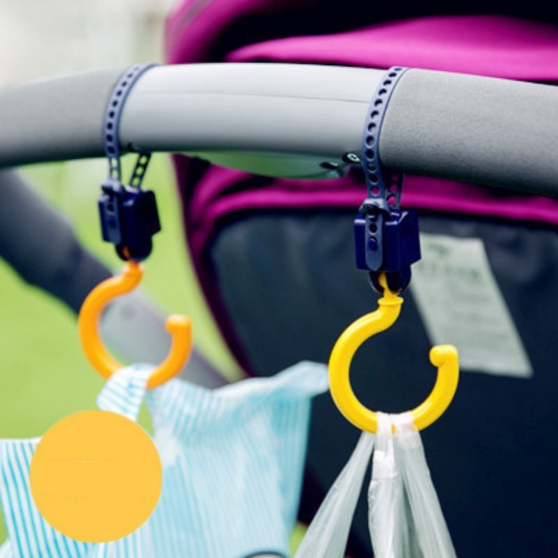 Wholesale car multifunctional portable car seatback hook Baby Stroller Hooks Buckle 2 sets  plastic hook