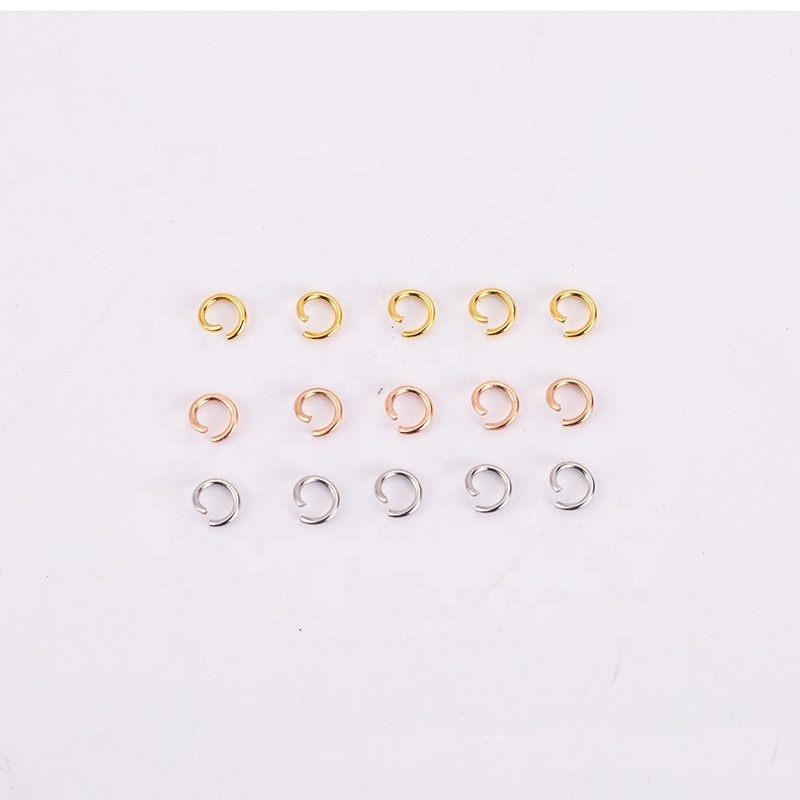 wholesale 3-12mm Stainless Steel Jump Rings round Rings Connectors For Diy Jewelry Making