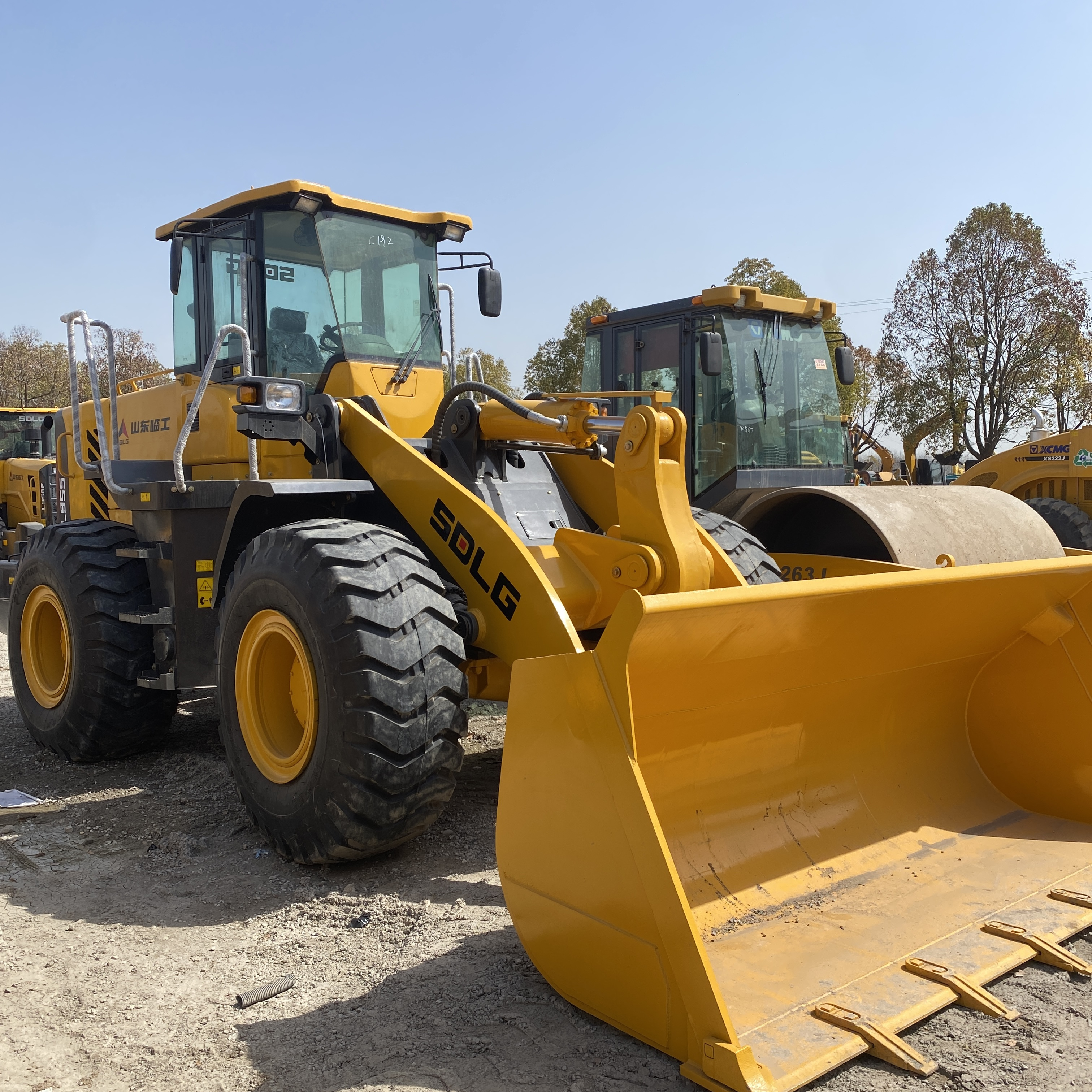 17 tons of medium Chinese brand SDLG LG955N used tire loader cheap sale L955 L955F sale