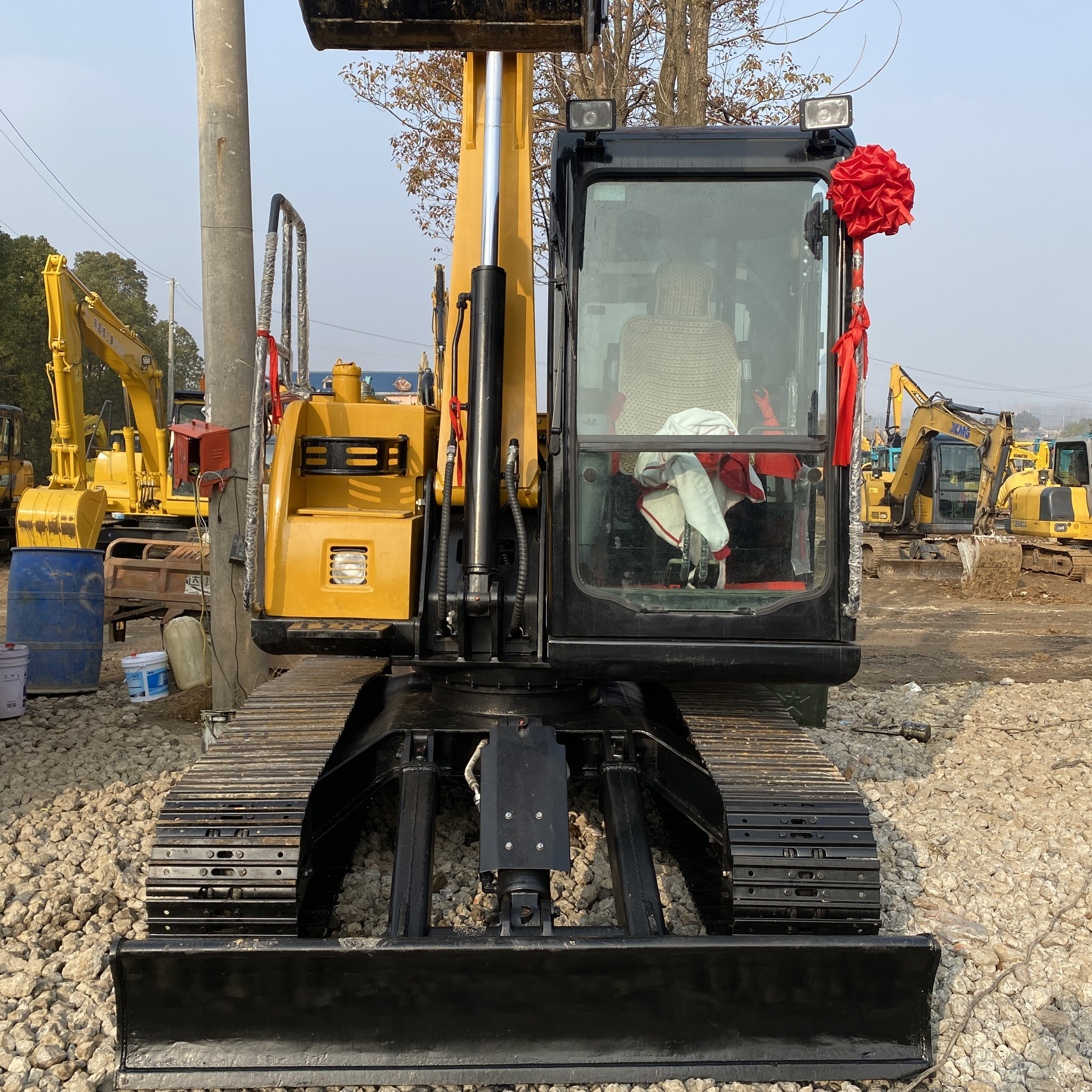 Low Price Used Mini 7 Ton Sany SY75CPEO Used china Excavator Digger Machine SY55C SY75C SY135 SY155 SY215 SY235 excavator