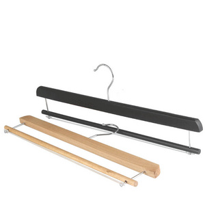 Multifunctional and durable wooden pants hanger clothes hanger blanket hanger