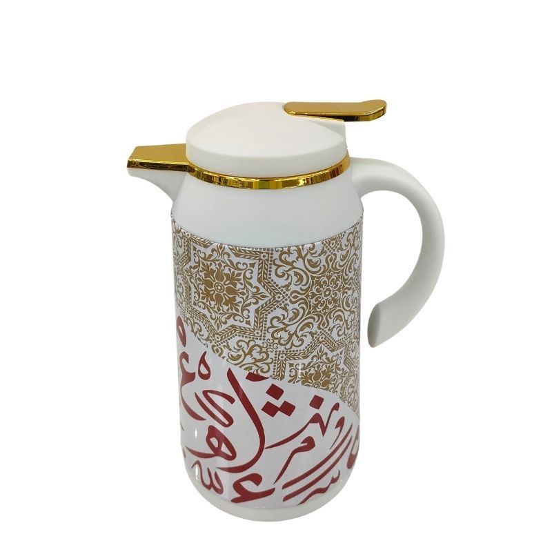 BOYANG 1051A  1.0L  Arabic style vacuum flask metal body glass Thermos Insulated Water tea pot arabic tea thermos