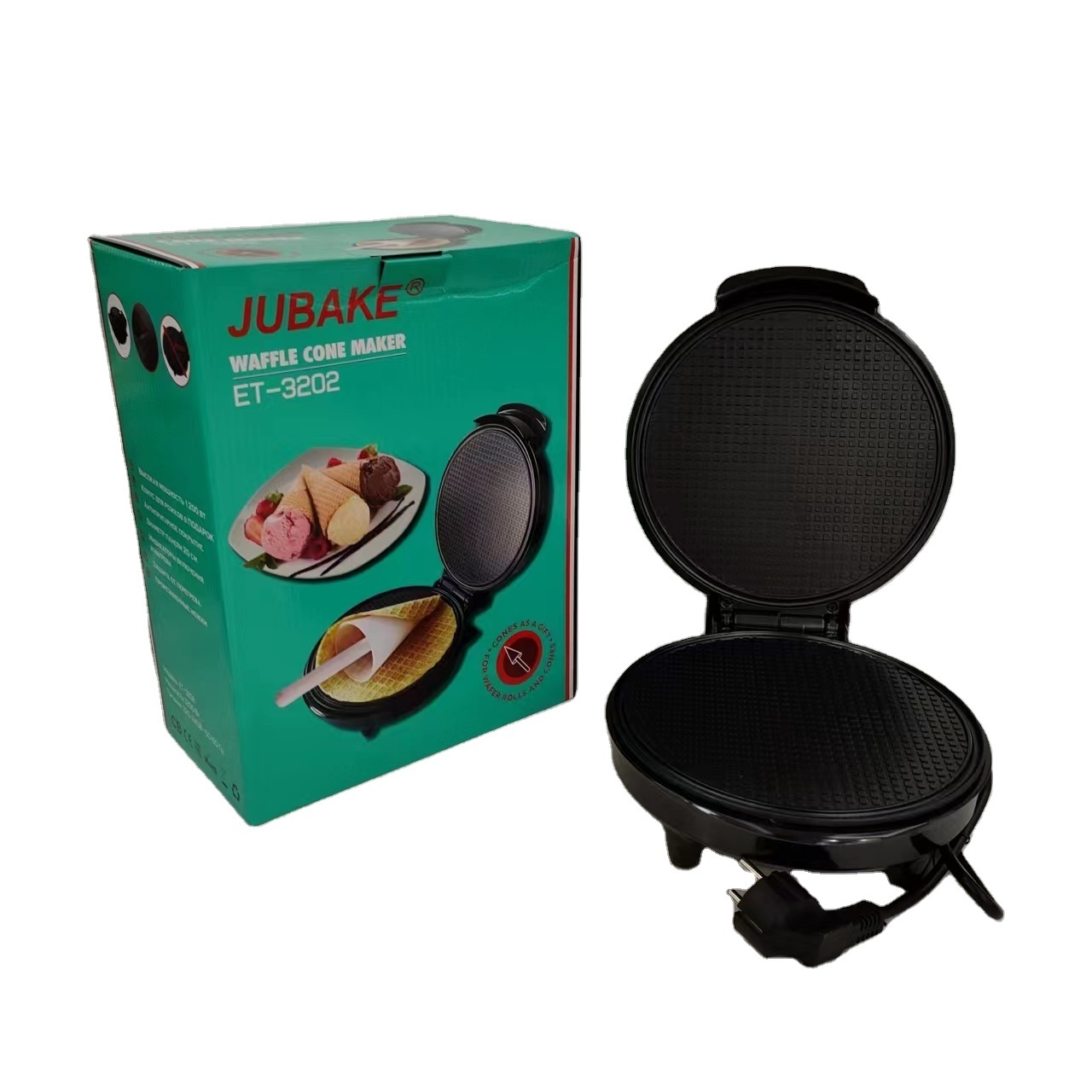 Muti-fuction Ceramic Stone Plate Portable Automatic Electric Pizza Base waffle maker machine