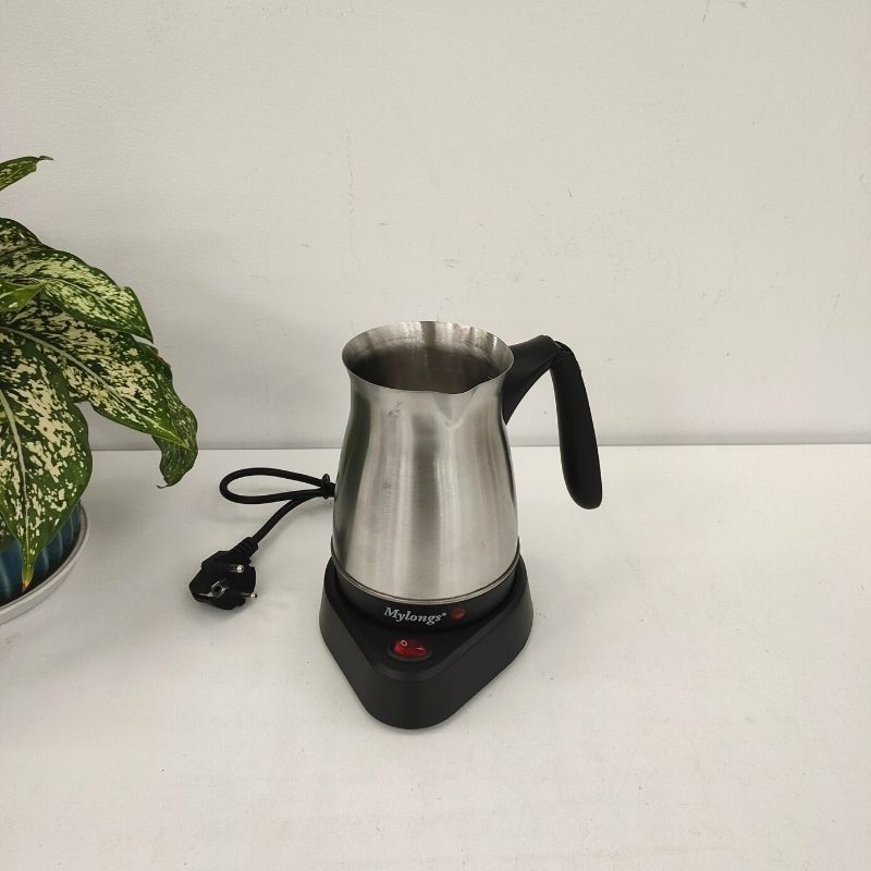 Turkish Coffee Maker Machine Mini Electric Coffee Pot Stainless Steel Tea Kettle