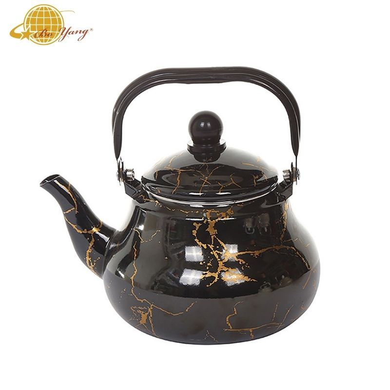 Boyang 2.5L Cast Iron Enamel Warmer Teapot Water Kettle Wholesale With Metal kettle