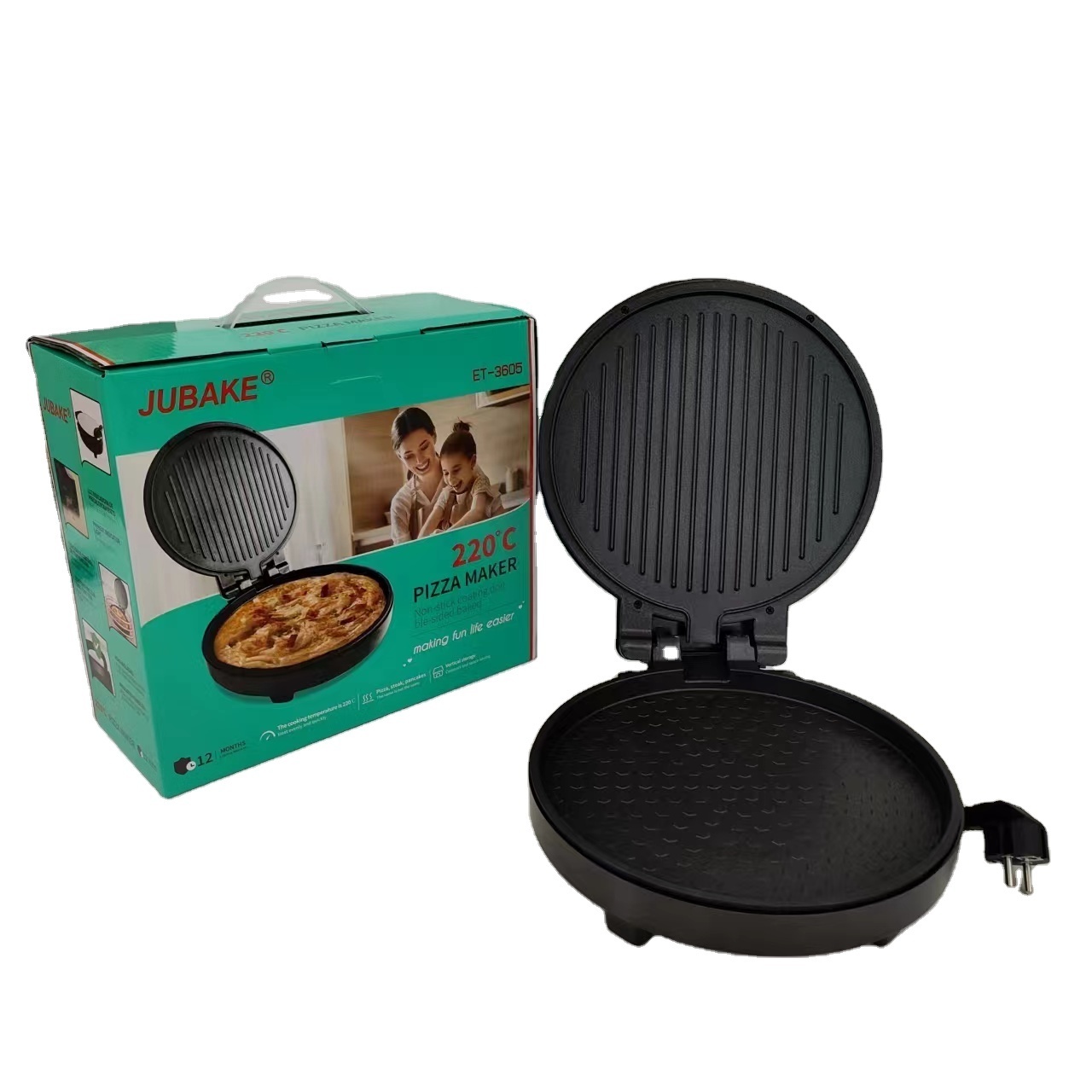 Muti-fuction Ceramic Stone Plate Portable Automatic Electric Pizza Base waffle maker machine