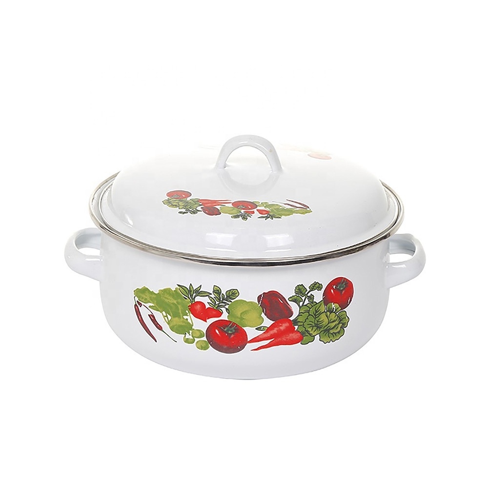 Newest Sale Home Kitchen Rust-Proof Casserole Durable Casserole With Enamel Lid