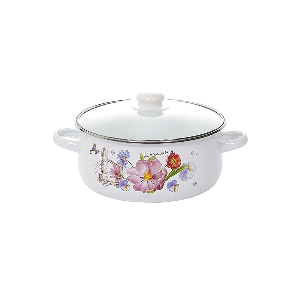 China Custom Fashion Good Quality Cast Iron Enameled Cookware Pot Enamel Casseroles Set