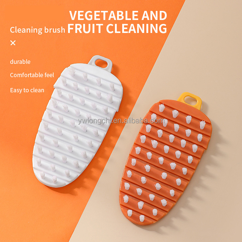 2023 Hot Kitchen Magic Bendable PP Cleaning Brush for Vegetable and Fruit Sink Washing Tools