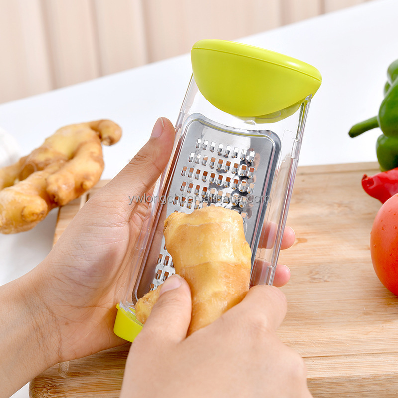 2023 New Fashion Kitchenware Tools Manual Vegetable Chopper Spice Grinder Ginger Garlic Grater with Scale