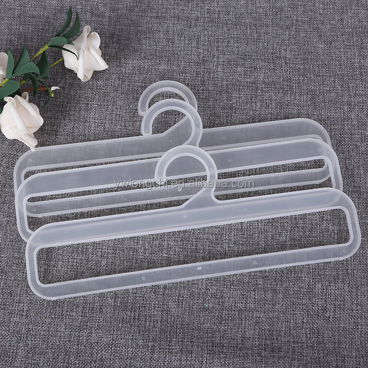 2023 Factory Supermarket Hanger Plastic Transparent Towel Hanger  Hijab Shawl Scarf Hanger