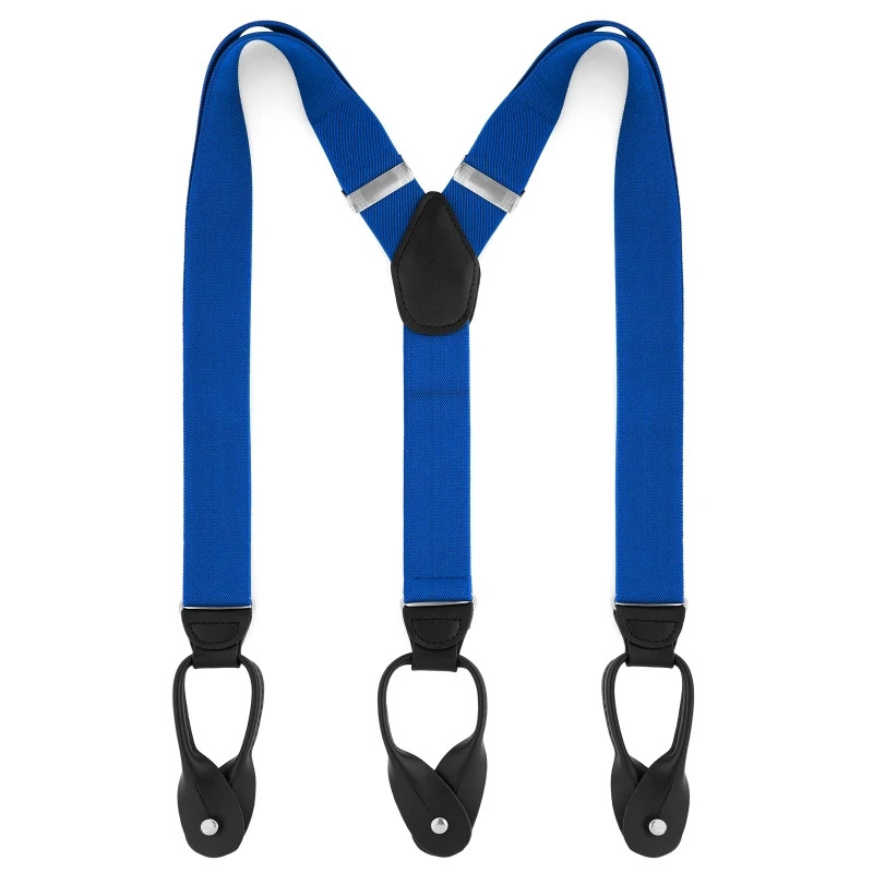 Hot sale Microfiber leather button braces suspenders for men and women