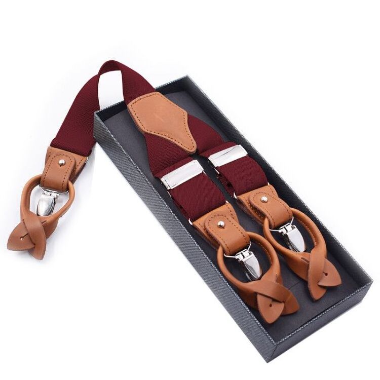 Factory Hot Sale Dual Clips Braces Suspenders Mens Suspenders