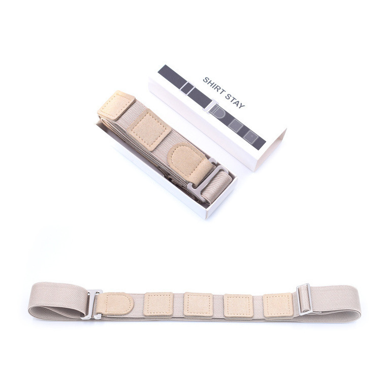 Fashion Classic Elastic Belt 3.0cm with leather patches inside the ribbons.