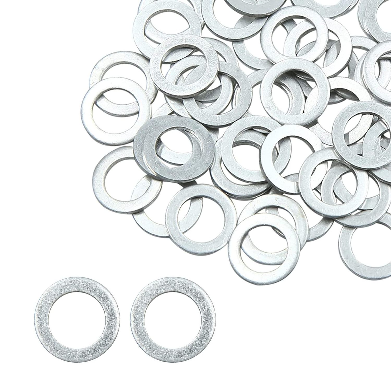 Car Engine Oil Crush Washers Drain Plug Gaskets 14mm ID. 22mm OD. Aluminum