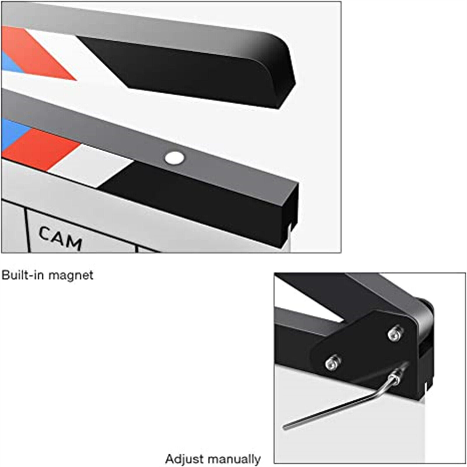 Clapperboard Clapper Board TV Movie Slate Colorful Clapboard Clapper Board Film Cut Action Scene Clapper Board