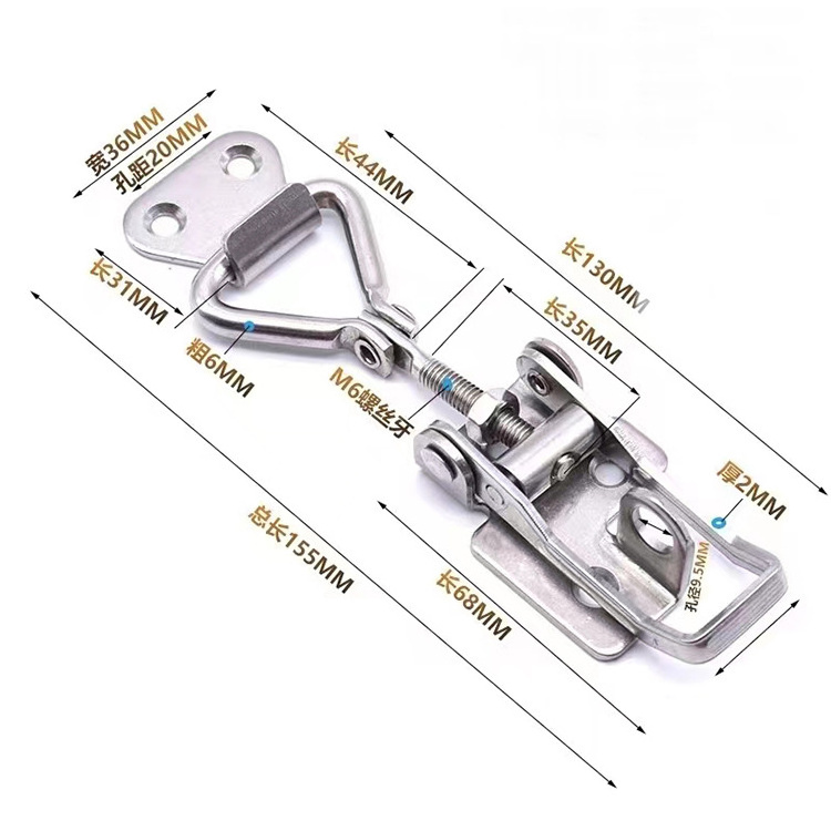 TOGGLE FASTENER OVER CENTRE STAINLESS STEEL OVERCENTRE LATCH TRAILER UTE Toggle Latch Heavy Duty Hand Tool