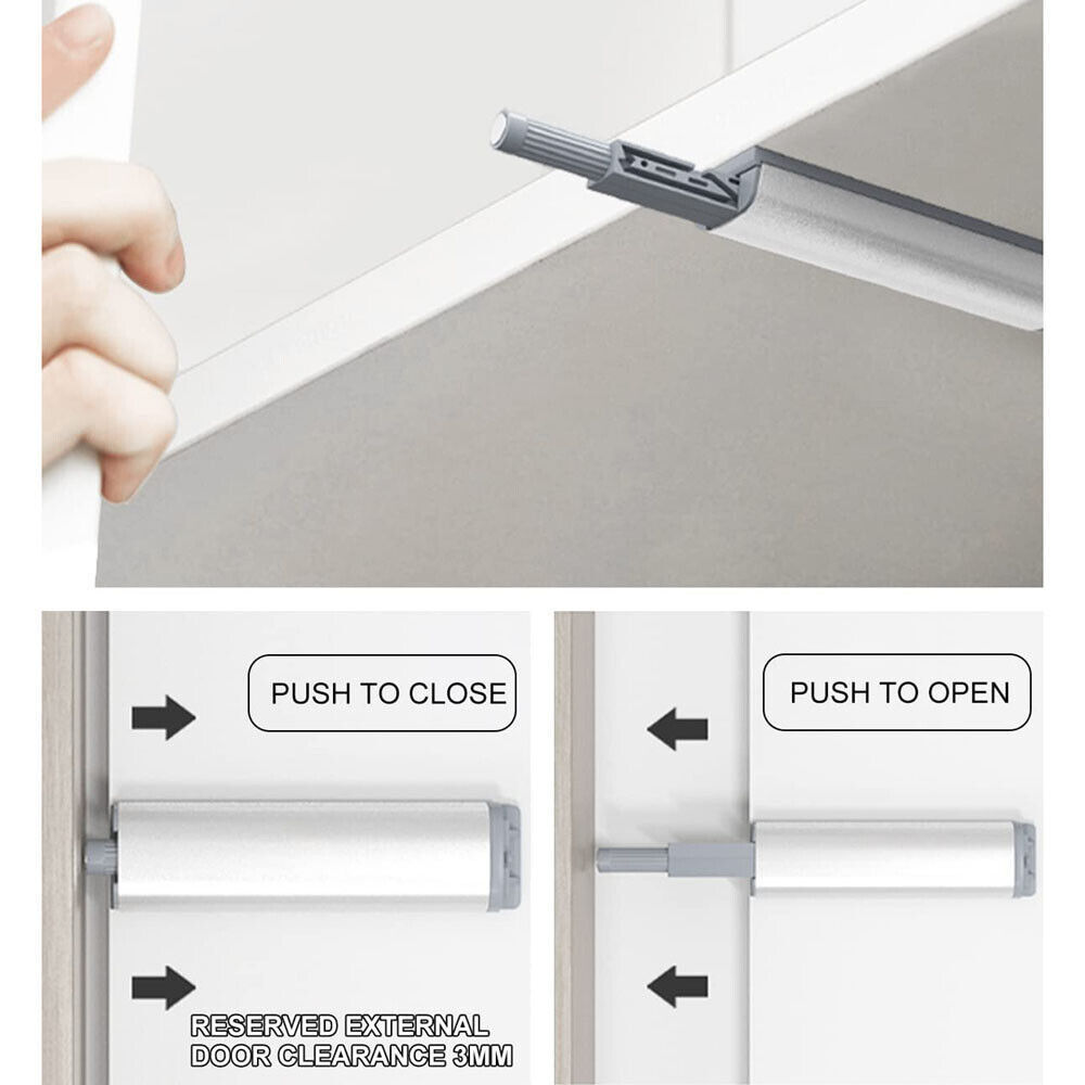 Magnetic Cabinet Door Drawer Push to Open Buffer Damper Catch Latch System Damper Buffer Push Latch with Magnetic tip