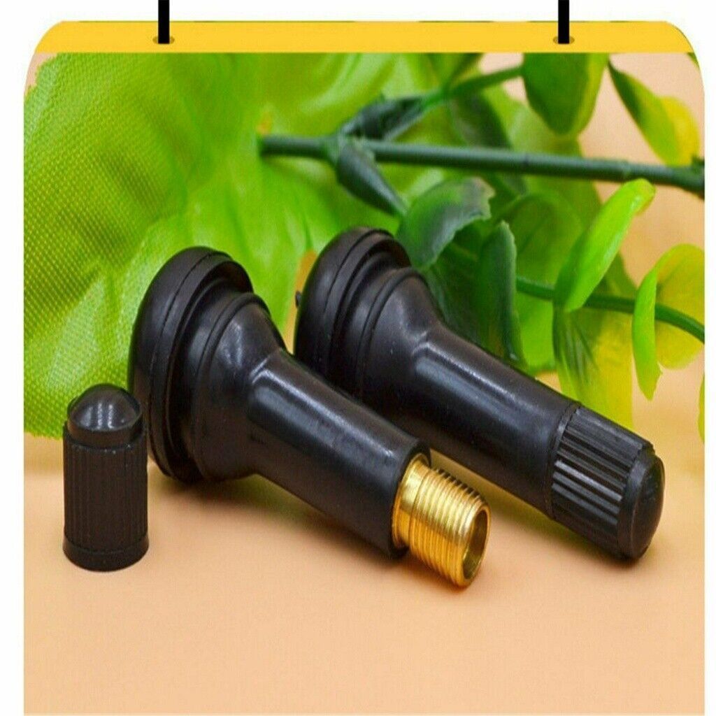 Pack Of 100 pieces Car Auto TR 412/413/414 Snap In Tyre (Tire) Valve Rubber Tubeless Short Valve Stems